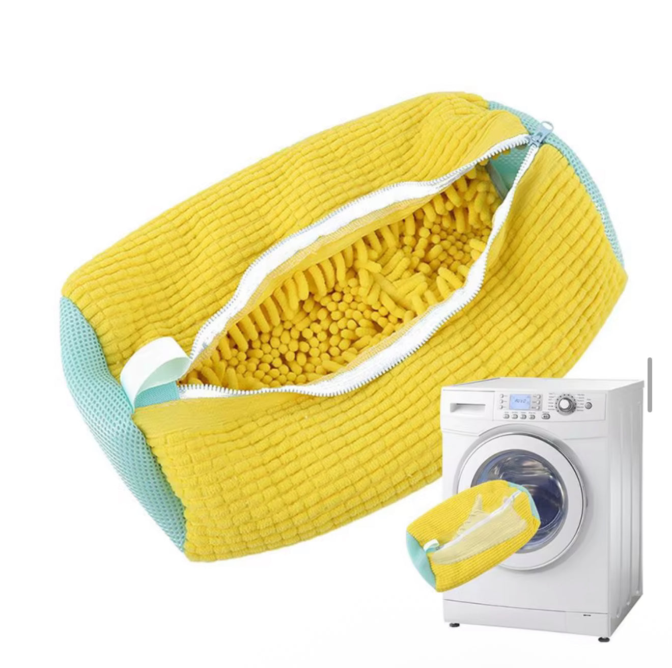 1/2PCS Washing Shoes Bag Cotton Laundry Fluffy Fibers Easily Remove Dirt Washing Bags Anti-Deformation Shoes Clothes Organizer