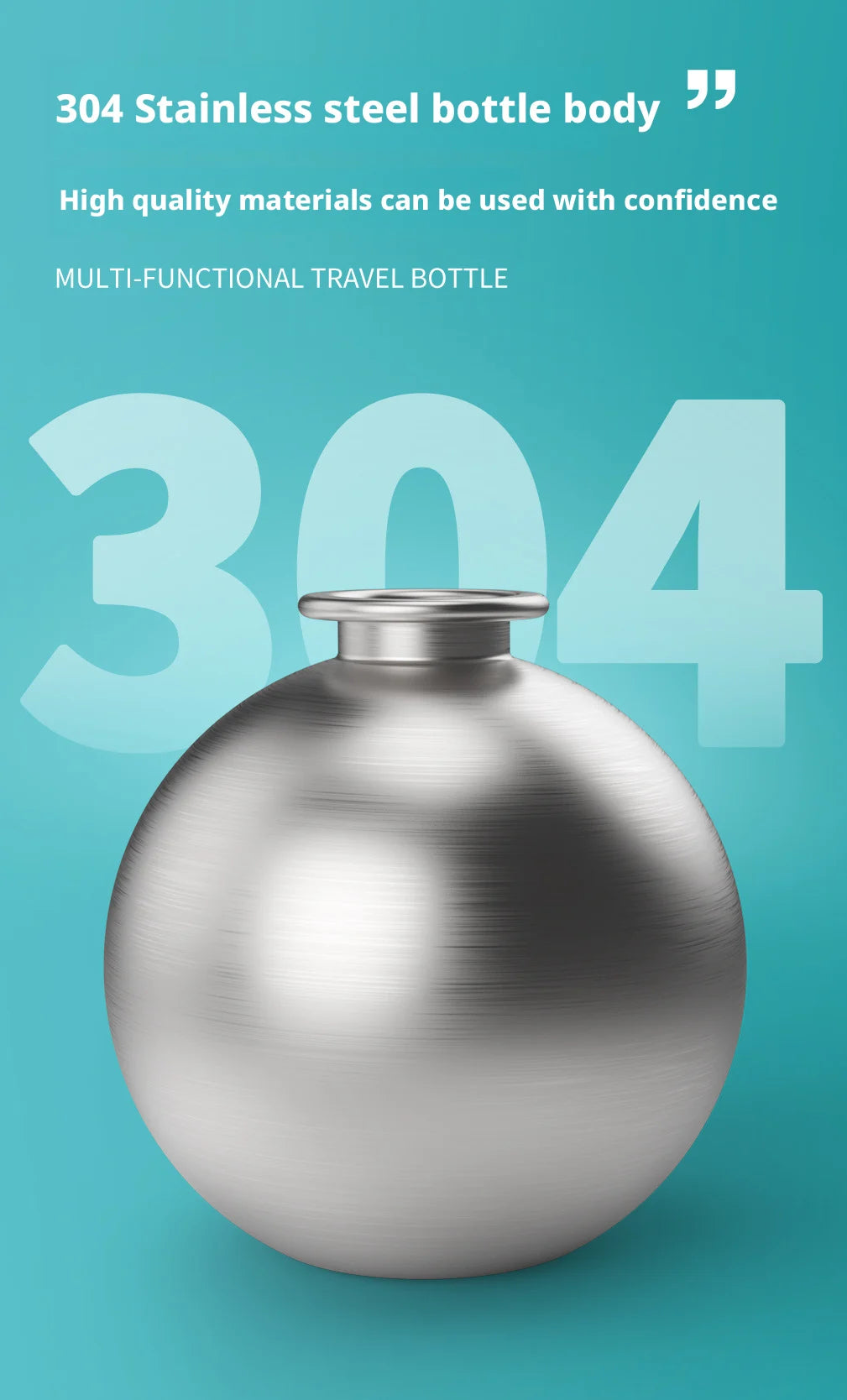 Pet Printing Stainless Steel Plastic Bottle 